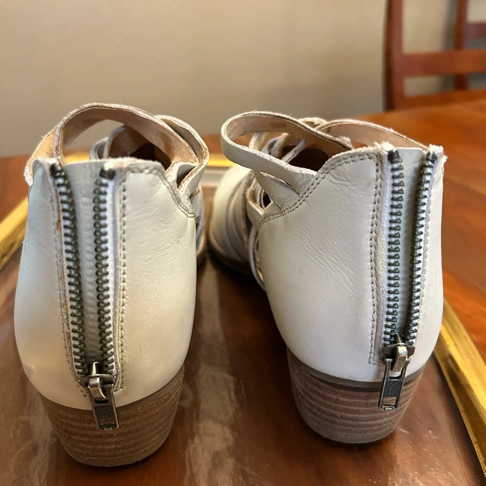 Seychelles Cream Strappy Ankle Booties